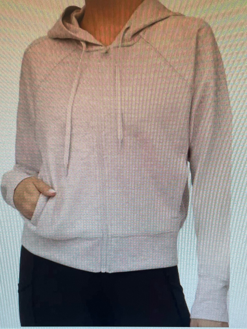 Yogalicious Scuba Amy Jacket in Light marbled Gray